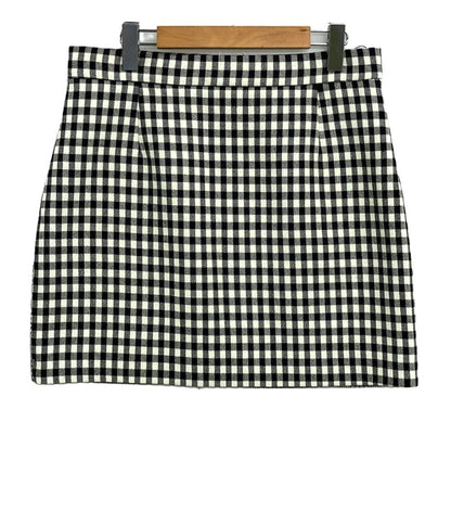 美品 ロベルトカバリ ミニスカート チェック柄 レディース SIZE 46 (XL) roberto cavalli