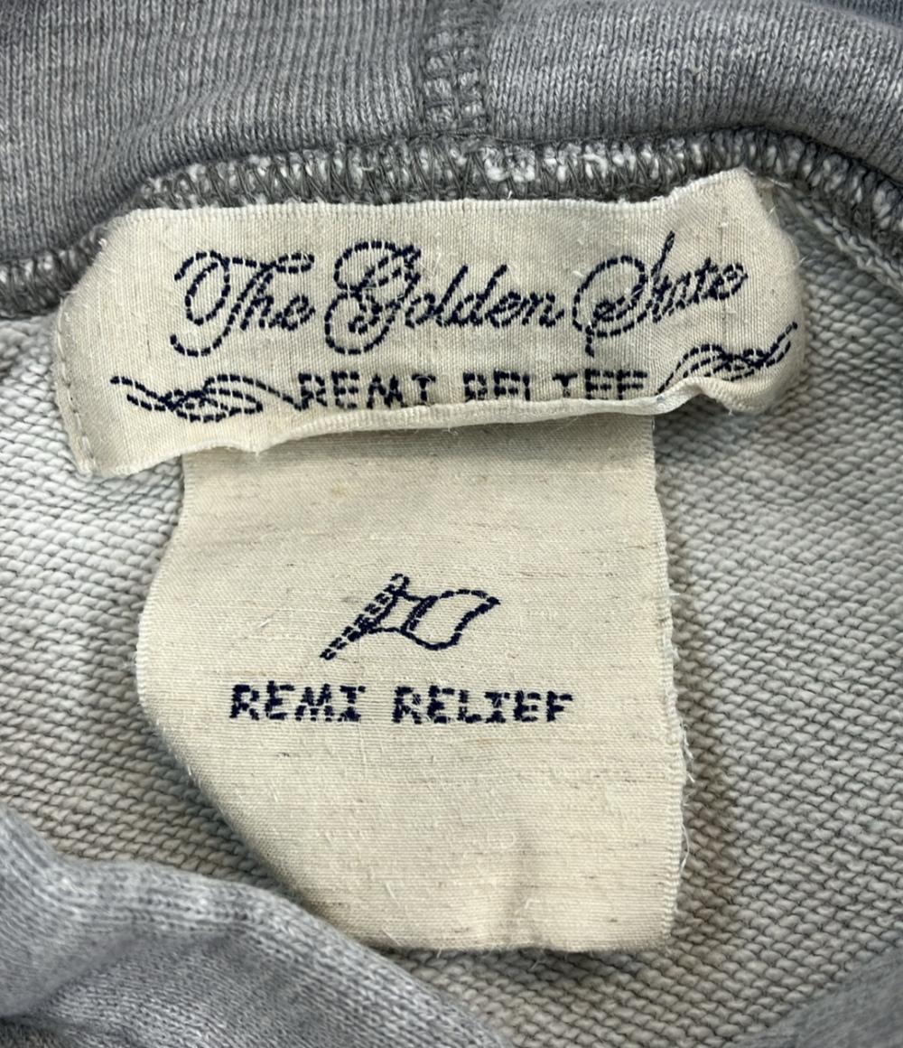 美品 レミレリーフ プルオーバーパーカー ダメージ加工 レディース SIZE M REMI RELIEF