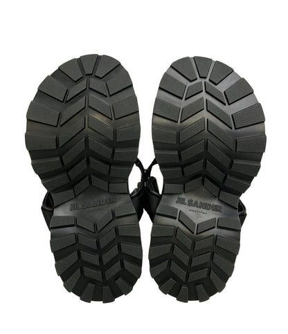 美品 JIL SANDER プラットフォームサンダル クロスストラップ JP38010A レディース SIZE 36 (M) ジルサンダー