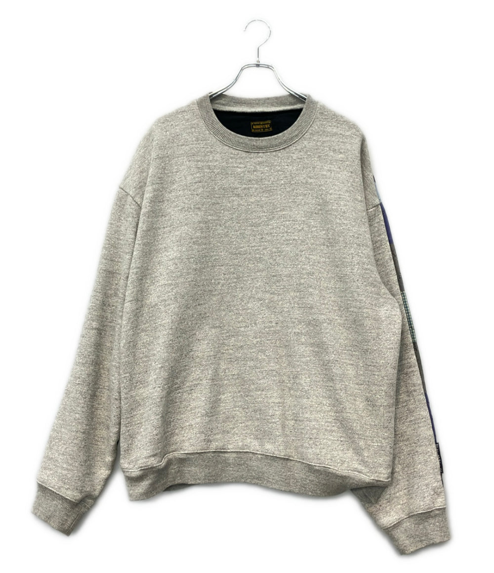KAPITAL 長袖 レインボーイ キルト ビッグ クルーネック スウェット 裏起毛 メンズ SIZE 3 キャピタル