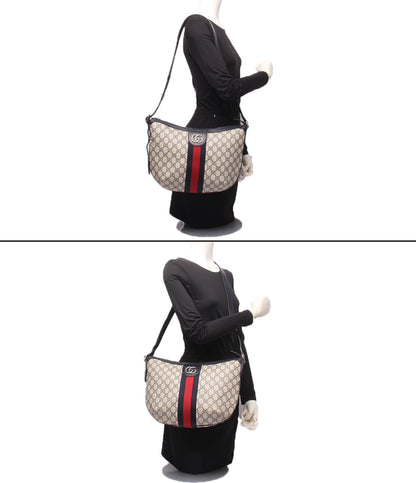 美品 GUCCI ショルダーバッグ 斜め掛け 肩掛け オフィディア GGスプリーム 598125 498879 レディース グッチ