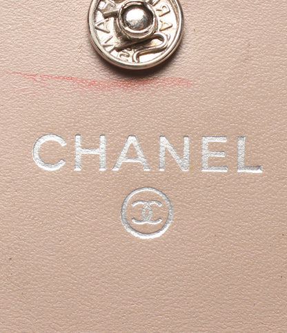 訳あり CHANEL 長財布 シルバー金具 マトラッセ キャビアスキン レディース シャネル