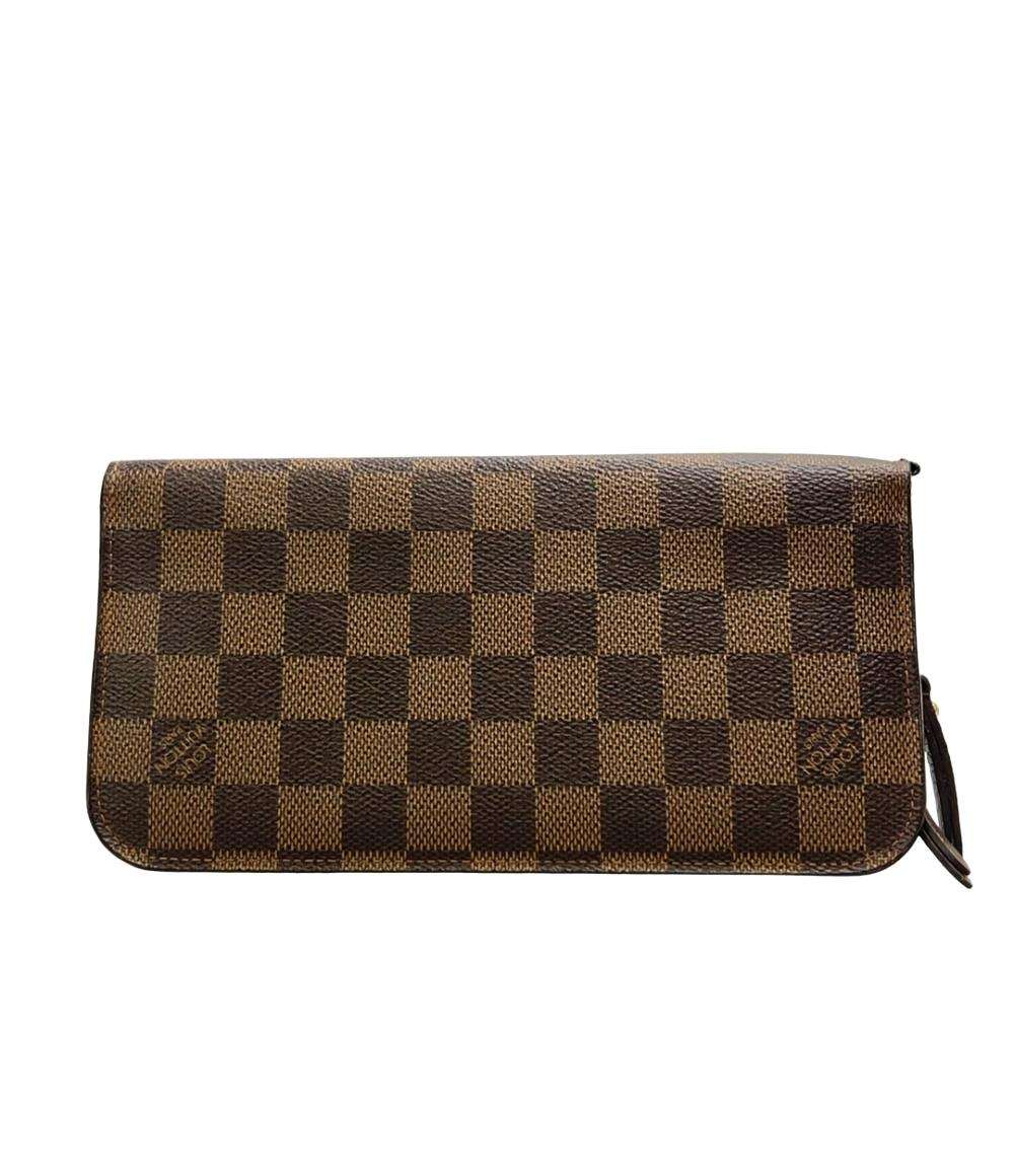 LOUIS VUITTON 長財布 ポルトフォイユ アンソリット ダミエ エベヌ