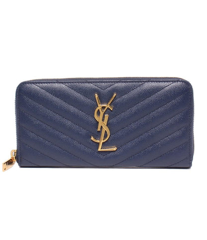 美品 SAINT LAURENT PARIS ラウンドファスナー長財布 358094 レディース サンローランパリ