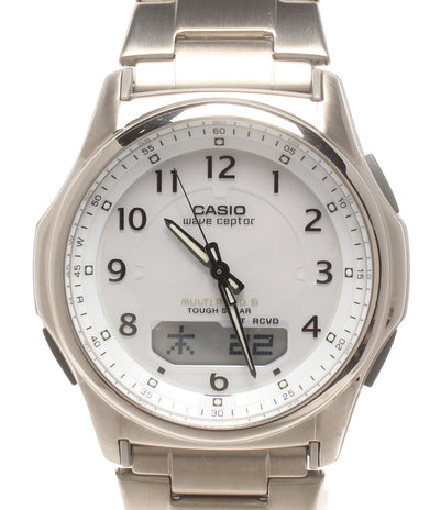 美品 CASIO 腕時計 ウエーブセプター WAVE CEPTOR ソーラー WVA-M630TDE-7AJF メンズ カシオ