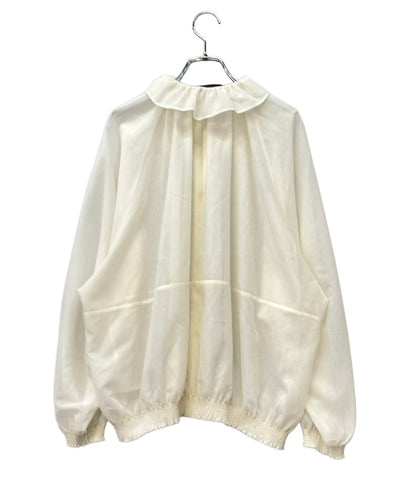 美品 Drawer 長袖シャツ ブラウス フリルカラーシアー 6521-2-991375 レディース SIZE 38 (S) ドゥロワー