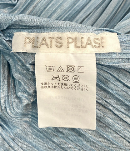 美品 PLEATS PLEASE メロウプリーツ 五分袖 ロングワンピース レディース SIZE 5 プリーツプリーズ