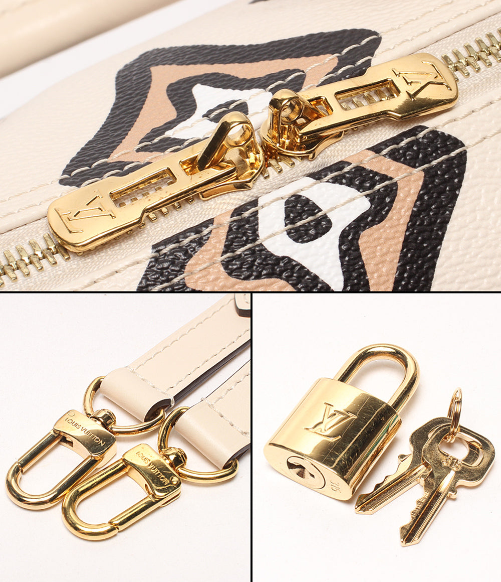 美品 LOUIS VUITTON 2WAYハンドバッグ ショルダーバッグ 肩掛け 斜め掛け ワイルド アット ハート スピーディ バンドリエール25 モノグラム M45828