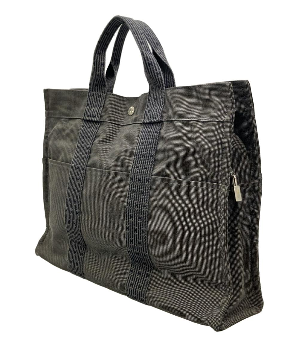 【美品】 HERMES エルメス エールラインMM ハンドバッグ トートバッグ HERMES エルメス Hermes エールラインMM キャンバス バッグ