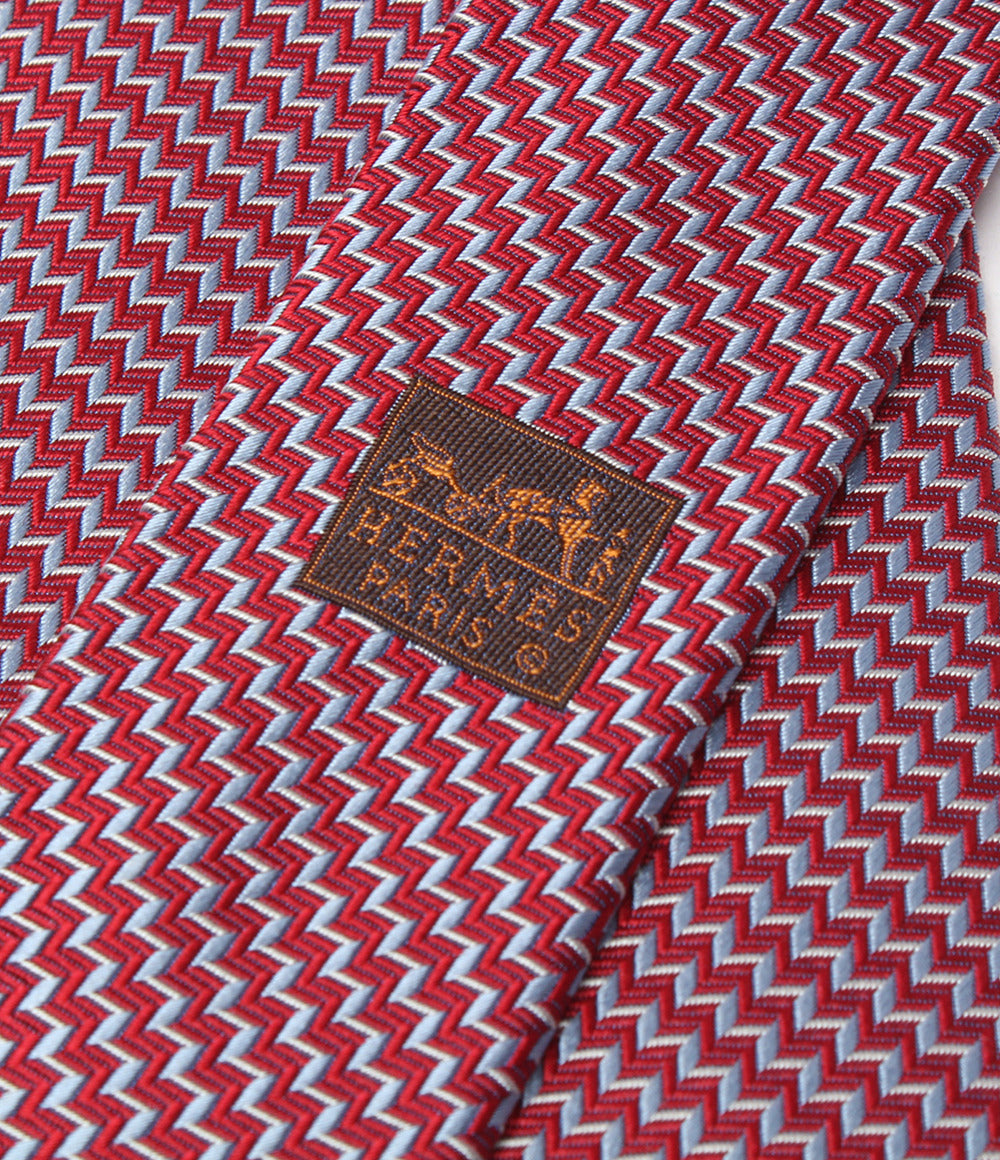 美品 HERMES ネクタイ シルク100％ メンズ エルメス