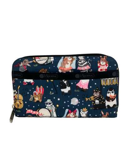美品 LeSportsac ラウンドファスナー長財布 レディース レスポートサック
