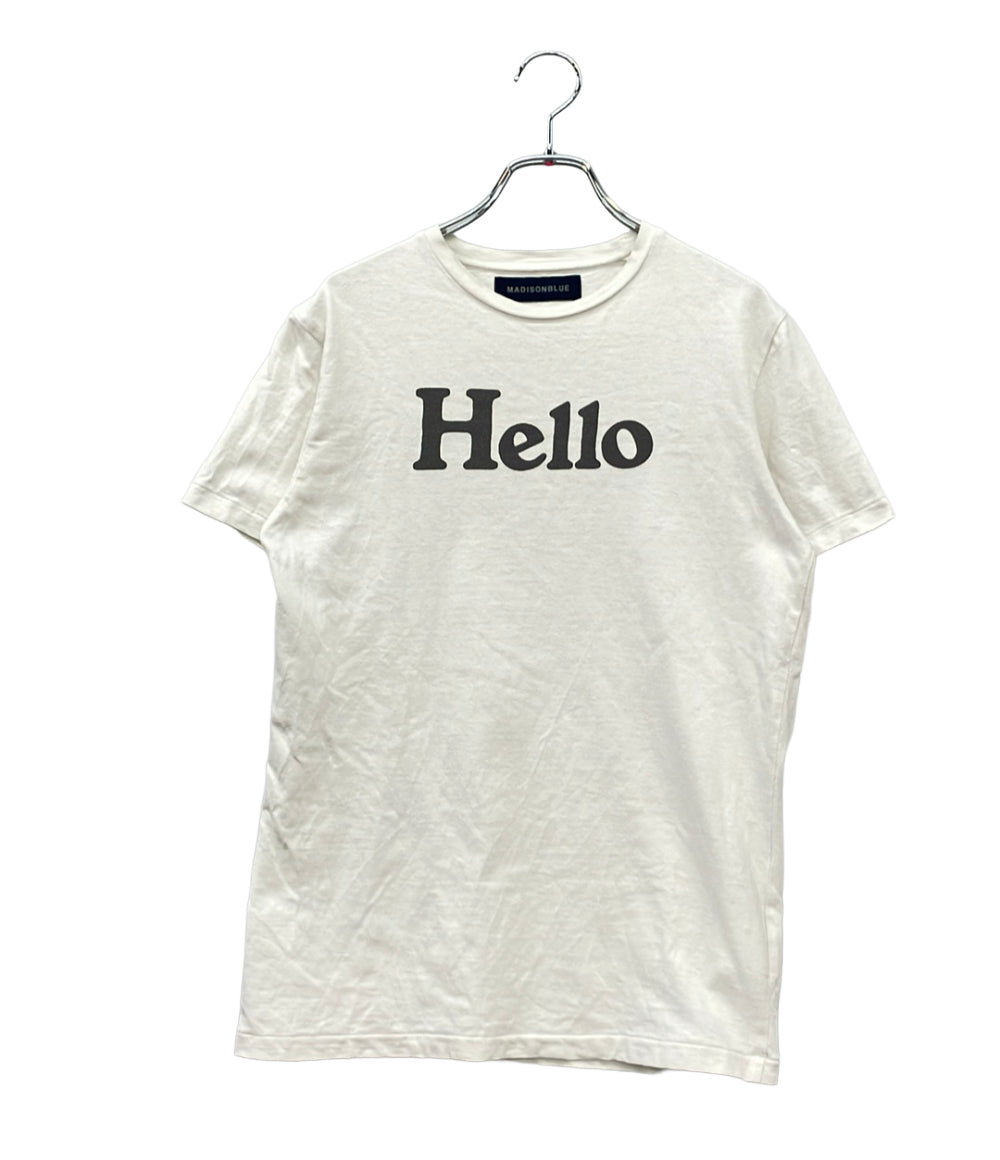 MADISONBLUE 半袖Tシャツ HELLO MB999-7101 レディース SIZE S マディソンブルー