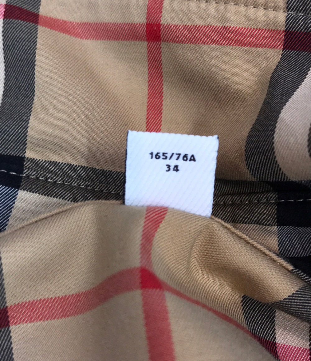 BURBERRY ベルテッド 長袖ワンピース ノバチェック 8024585 レディース SIZE 34 バーバリー