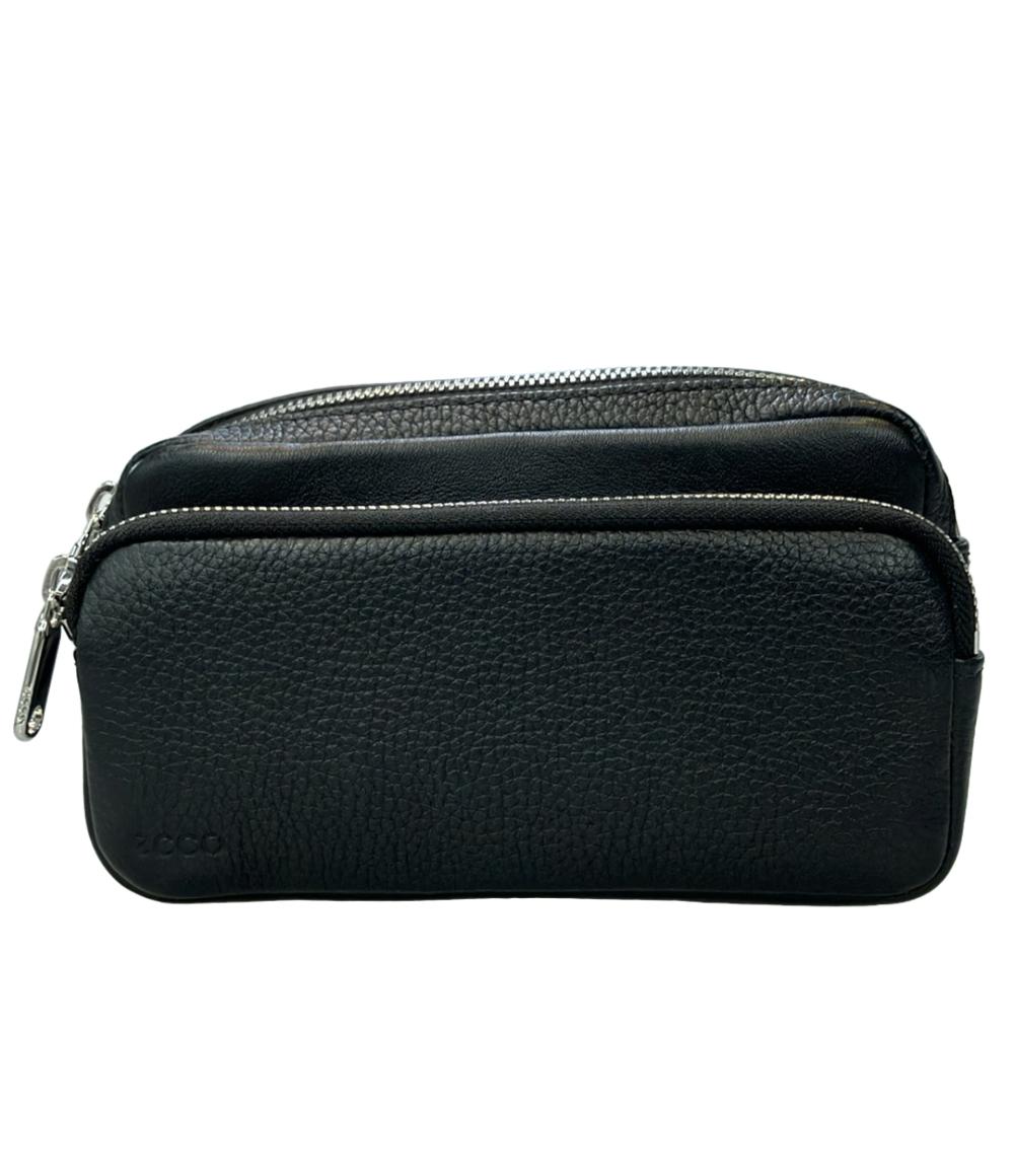 美品 エコー レザーウエストポーチ レディース ecco