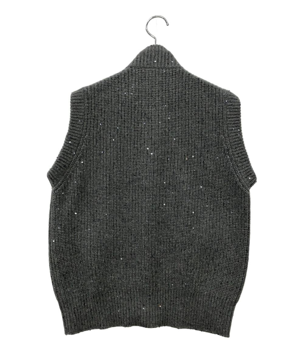 Brunello Cucinelli ジレ ベスト スパンコール レディース SIZE S ブルネロクチネリ