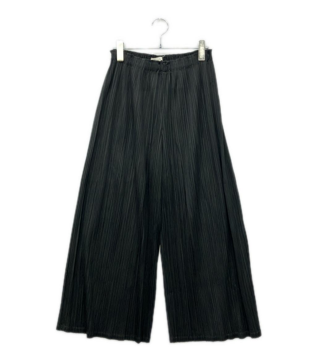 PLEATS PLEASE レイヤードスリットワイドプリーツパンツ レディース SIZE 02 プリーツプリーズ