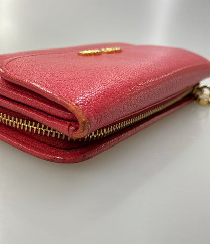 Miu Miu 二つ折り財布 レザー レディース ミュウ ミュウ