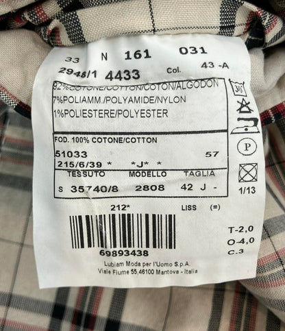 L.B.M.1911 チェック柄 ジャケット メンズ SIZE 42 ルビアム 1911