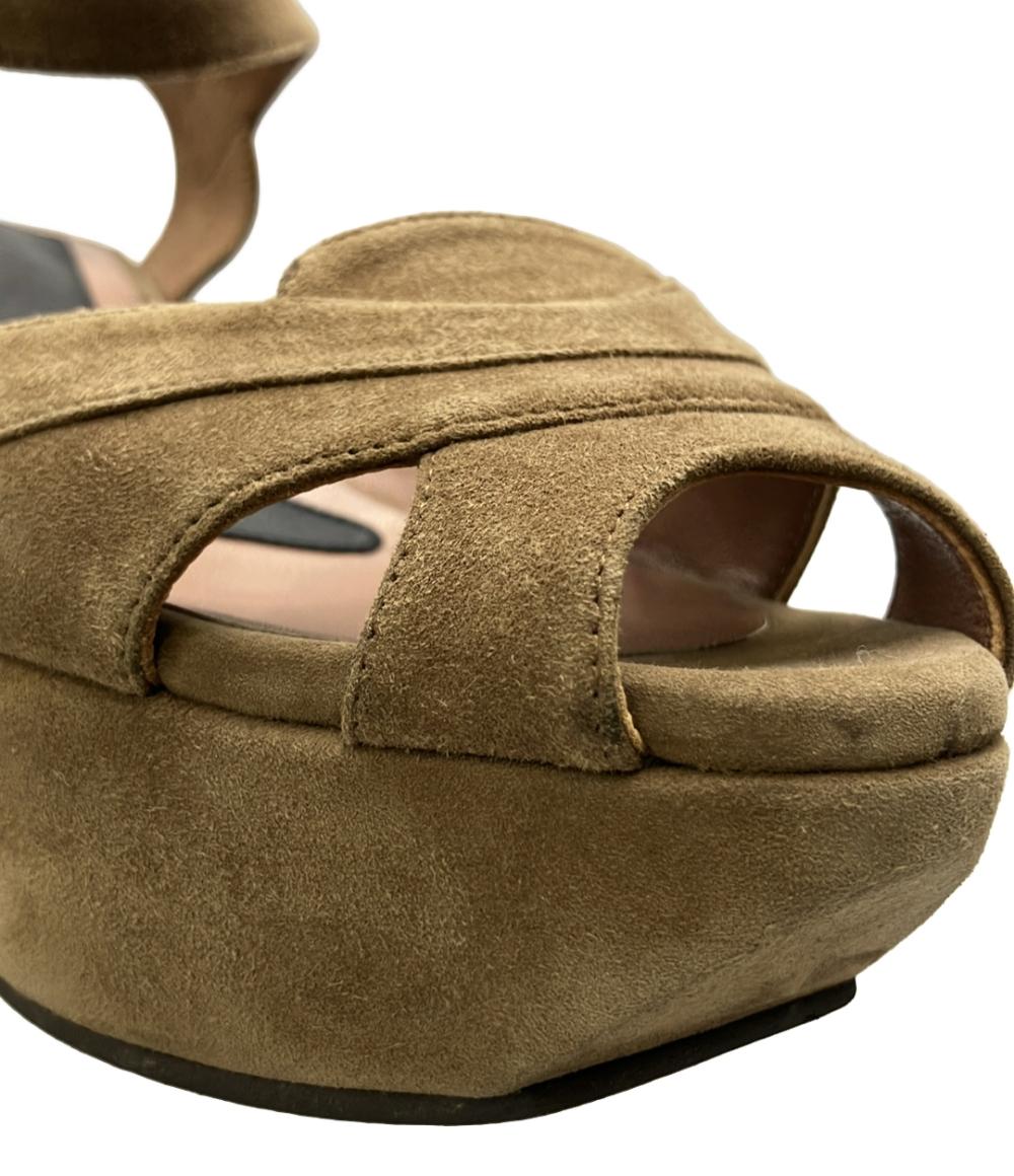 MARNI ウェッジソールアンクルストラップサンダル レディース SIZE 37 23.5(cm) マルニ