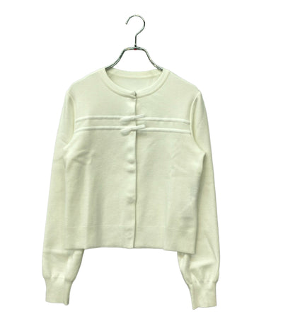 FOXEY NEW YORK 長袖カーディガン フロントスナップボタン リボン 44264 NSKOE600VT レディース SIZE 38 (M) フォクシー ニューヨーク