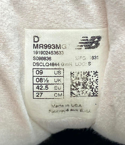 NEW BALANCE ローカットスニーカー MR993MG メンズ SIZE 27.0 (L) ニューバランス