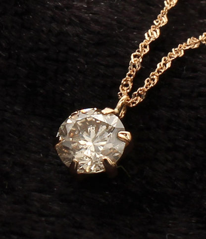 美品 ネックレス K18 ダイヤ 0.347ct レディース