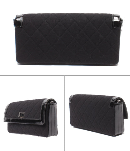 CHANEL チェーンショルダーバッグ 肩掛け シルバー金具 マトラッセ 2.55 シングルフラップ レディース シャネル