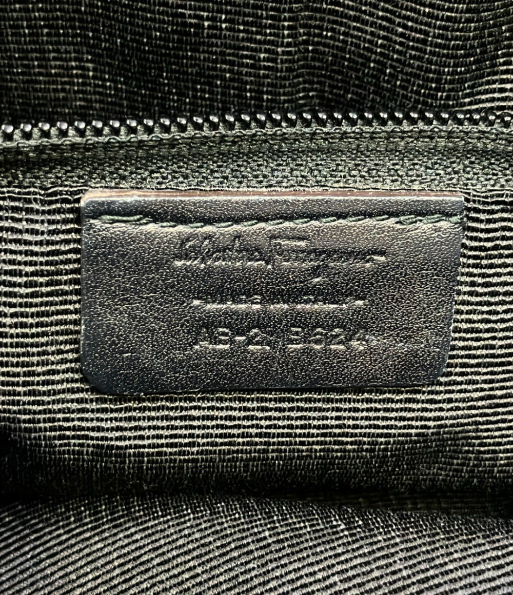 Salvatore Ferragamo トートバッグ 肩掛け リボン エナメル ヴァラ AB-21 B624 レディース サルヴァトーレフェラガモ