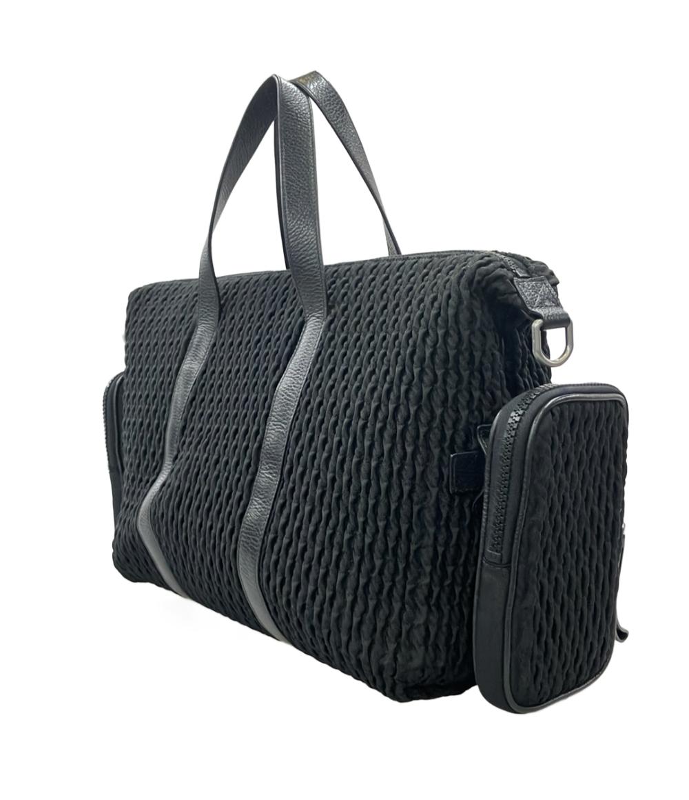 Emporio Armani 2WAY ボストンバッグ ショルダーバッグ 斜め掛け 布帛