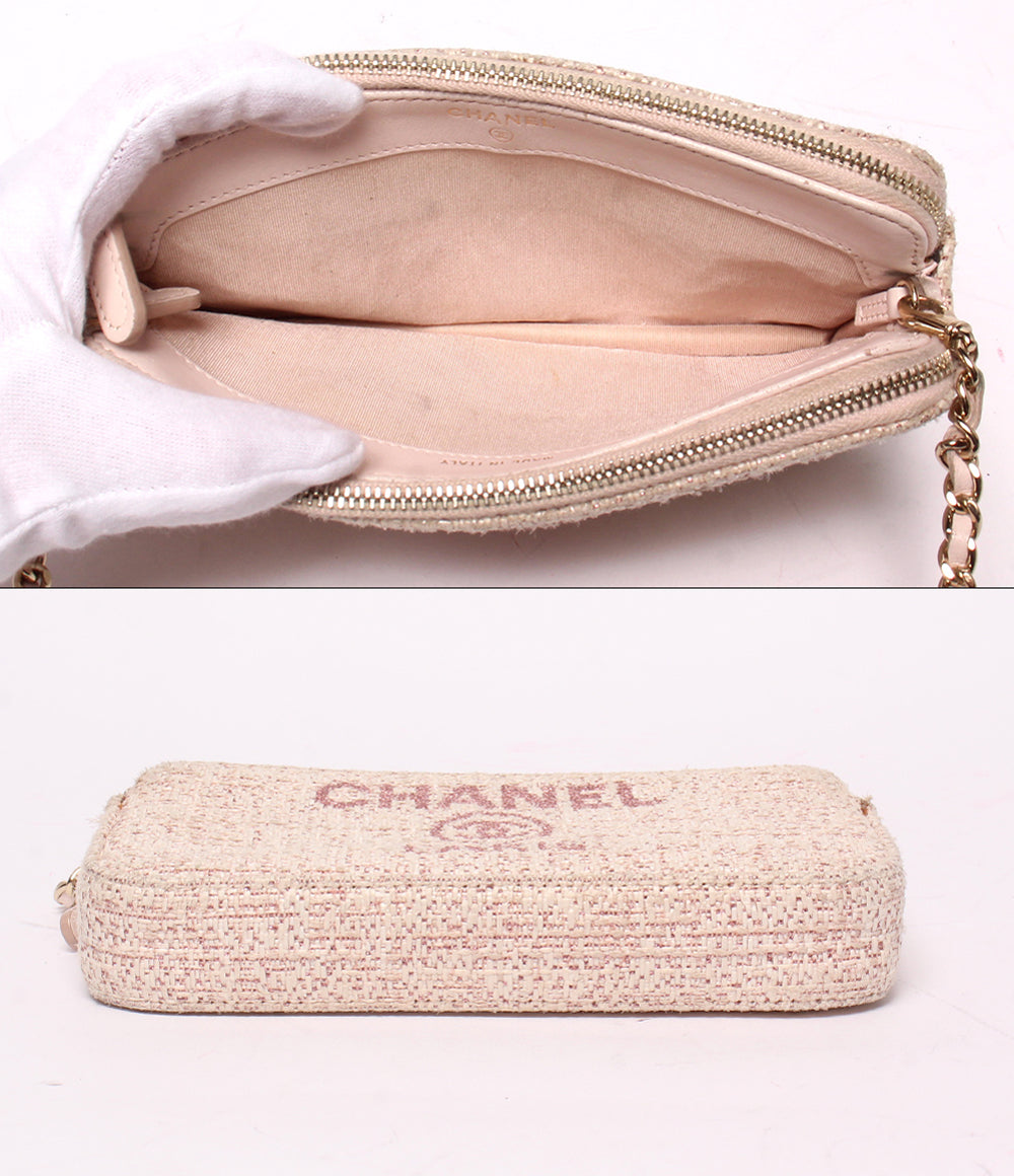 CHANEL チェーンウォレット ショルダーバッグ 肩掛け 斜め掛け ゴールド金具 27番台 レディース シャネル