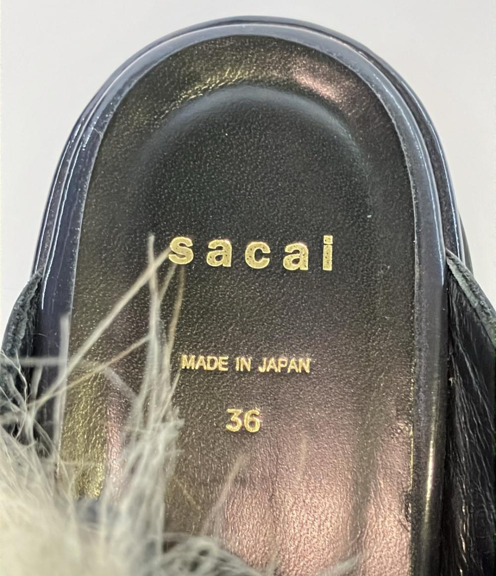 Sacai ファーサンダル 19-04349 レディース SIZE 36 (M) サカイ