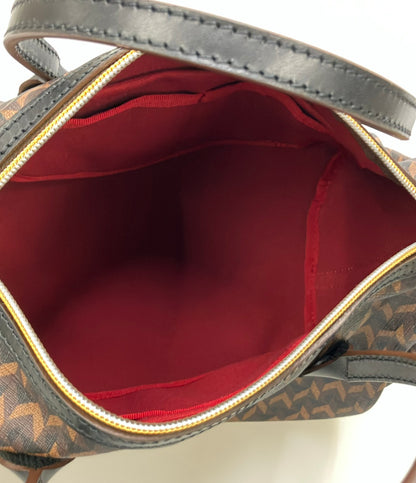 美品 Roberta Pieri ミニボストンバッグ ショルダーバッグ 2WAY 斜め掛け タタミ柄 レディース ロベルタピエリ