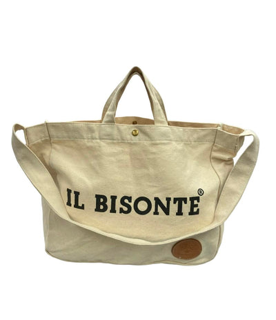 IL BISONTE トートバッグ ショルダーバッグ 2WAY 肩掛け キャンバス レディース イルビゾンテ