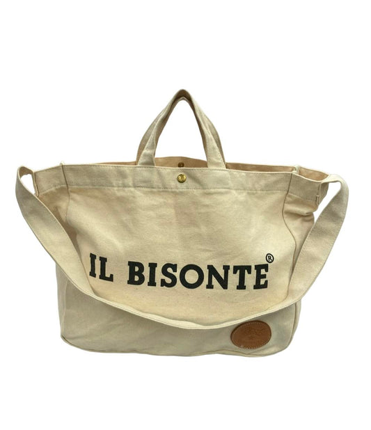 IL BISONTE トートバッグ ショルダーバッグ 2WAY 肩掛け キャンバス レディース イルビゾンテ