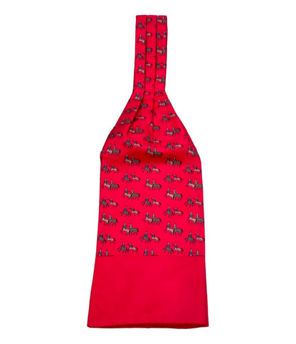 HERMES アスコットタイ シルク100% メンズ エルメス