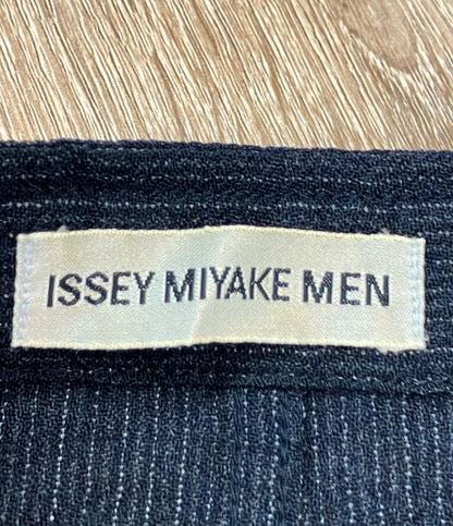 ISSEY MIYAKE MEN スタンドカラージャケット フロントボタン ネイビー ウール ME81-FD525 メンズ SIZE S イッセイミヤケ メン