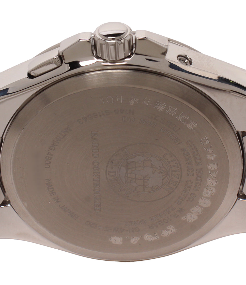 美品 CITIZEN 腕時計 電波ソーラー エコドライブ ソーラー ブラック H145-S116643 メンズ シチズン