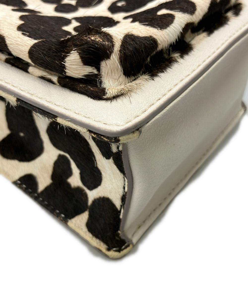 DIANA ショルダーバッグ 斜めがけ レオパード柄 ハラコ レディース ダイアナ