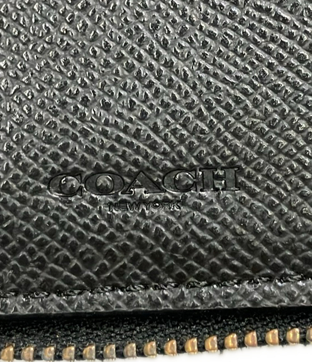 COACH ラウンドファスナー二つ折り財布 レザー レディース コーチ