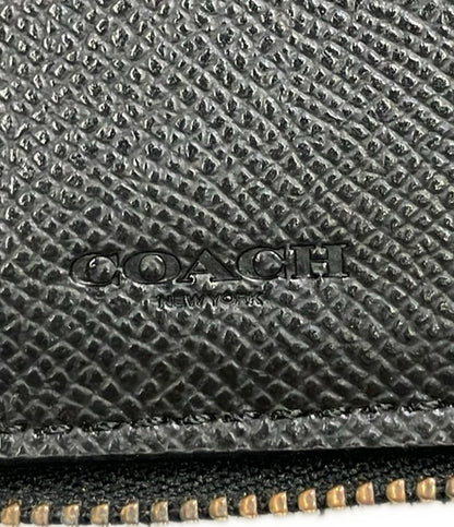 COACH ラウンドファスナー二つ折り財布 レザー レディース コーチ