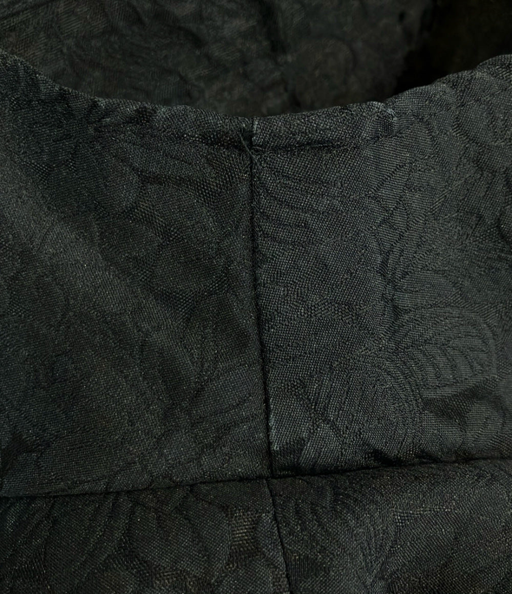 BORDERS at BALCONY 半袖 ジャガード ペプラム ブラウス レディース SIZE 36 ボーダーズ アット バルコニー