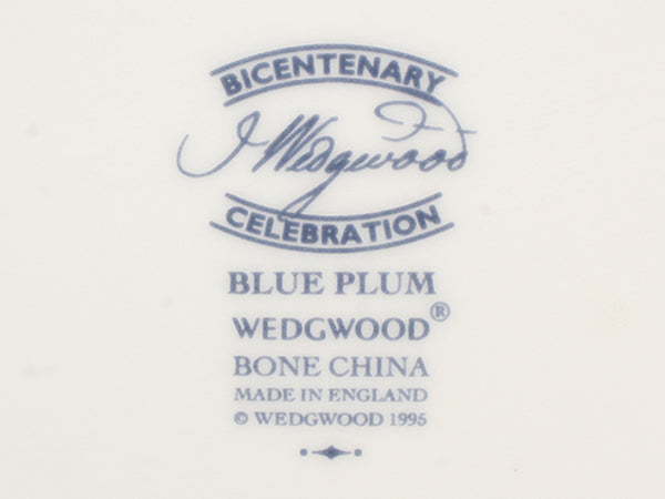 美品 WEDGWOOD オクタゴナルディッシュ 皿 24cm ブループラム ウエッジウッド