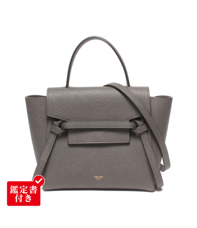 CELINE 2WAY ハンドバッグ ショルダーバッグ 肩掛け 斜め掛け ナノ ベルトバッグ 189003 レディース セリーヌ