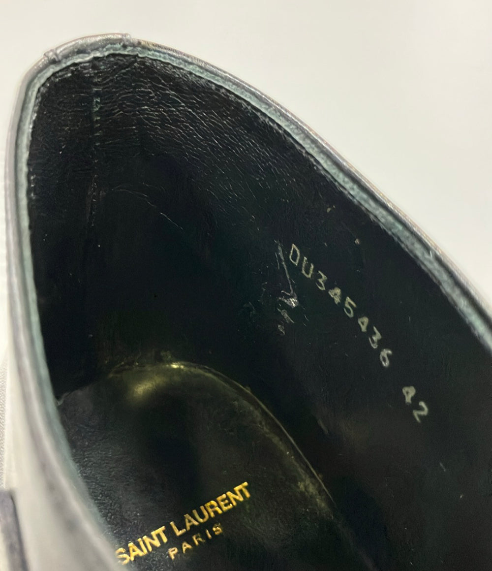 SAINT LAURENT PARIS ショートブーツ レオパード メンズ SIZE 42 (27cm) サンローランパリ