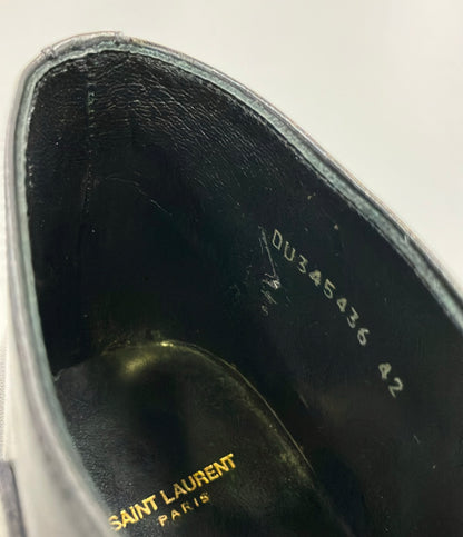SAINT LAURENT PARIS ショートブーツ レオパード メンズ SIZE 42 (27cm) サンローランパリ