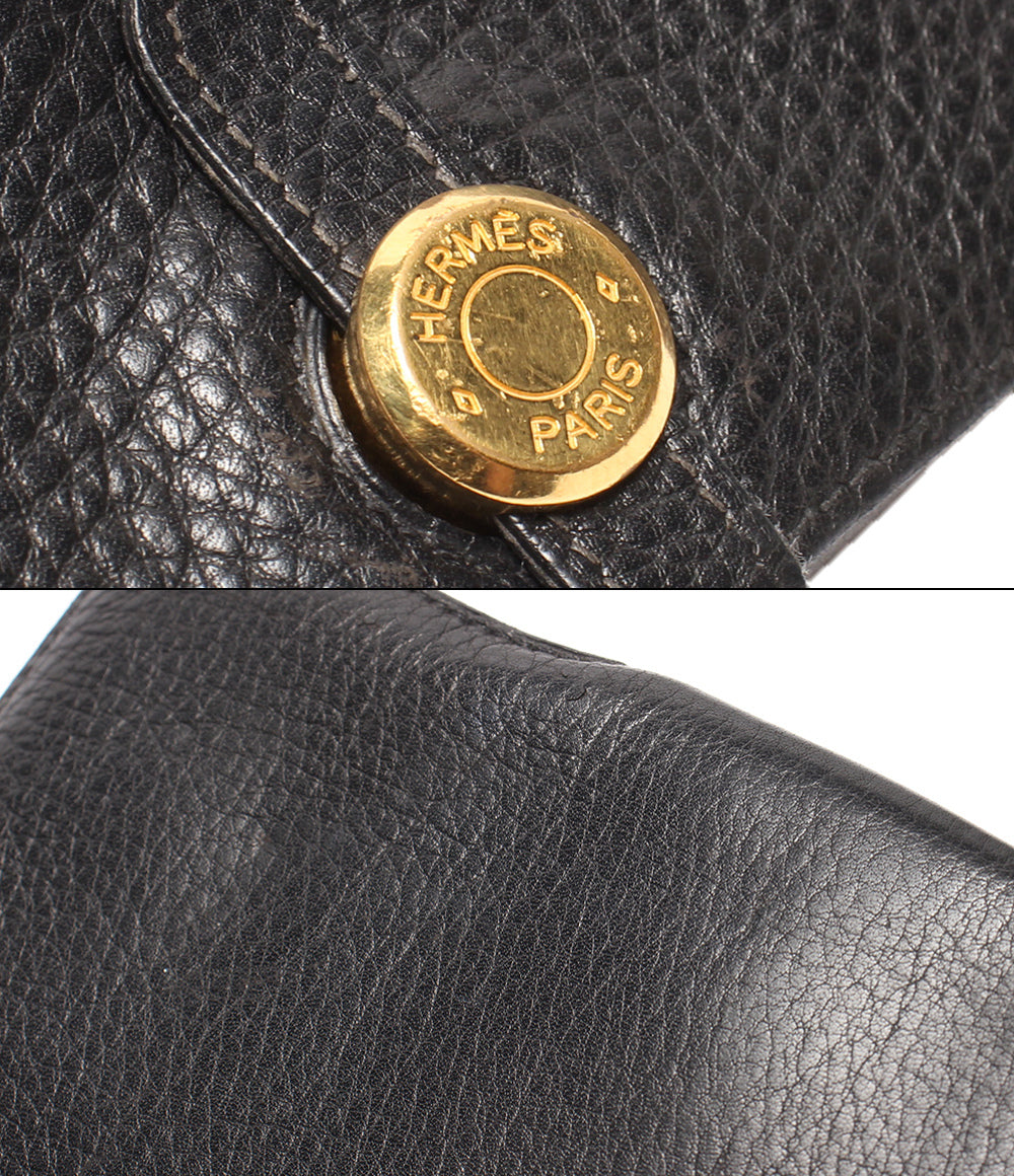 HERMES 長財布 札入れ □C刻印 ゴールド金具 トリヨンクレマンス ドゴンMM メンズ レディース エルメス