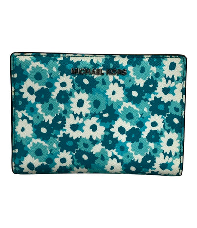 美品 MICHAEL KORS 二つ折り財布 花柄 レディース マイケルコース