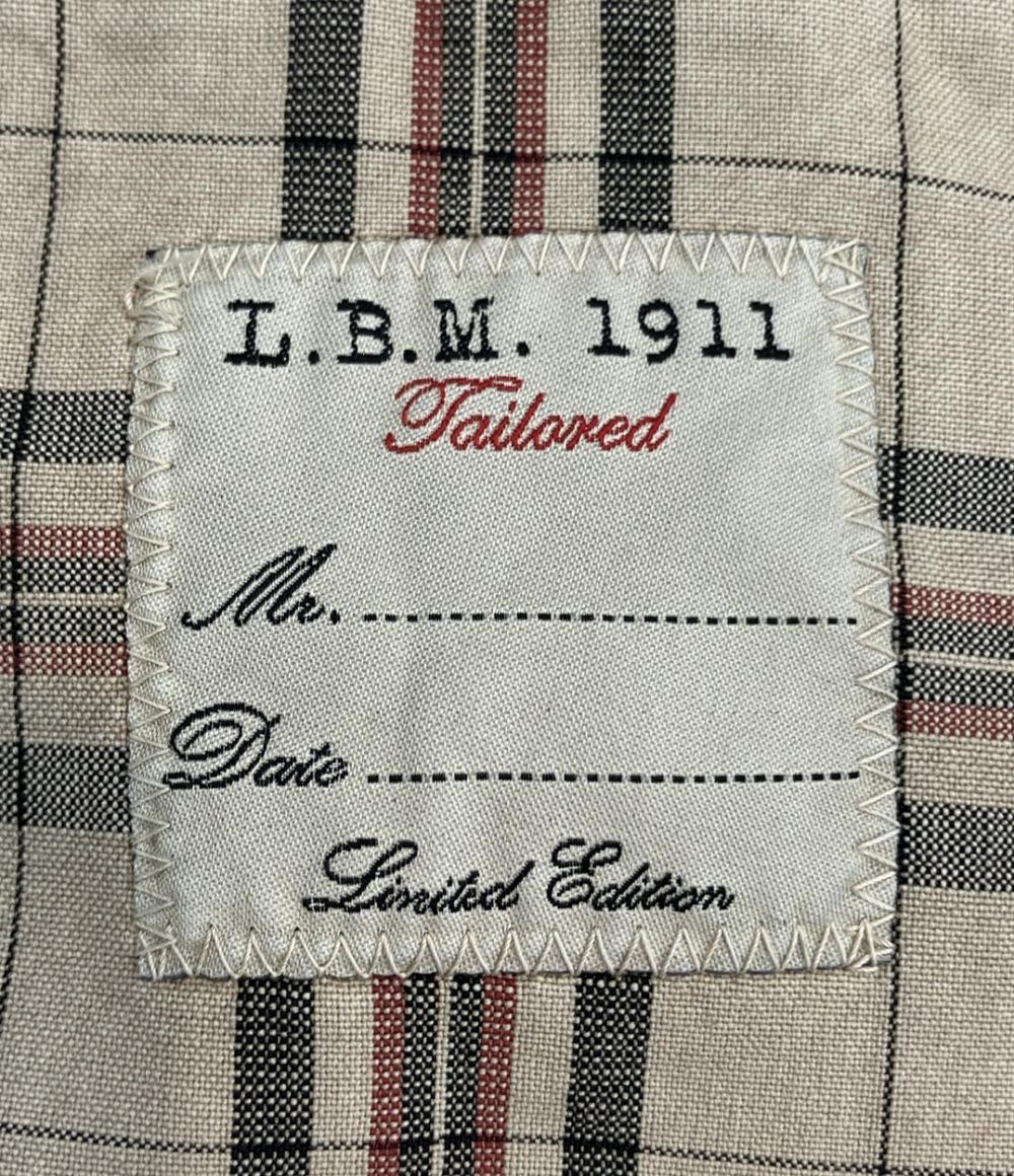 L.B.M.1911 チェック柄 ジャケット メンズ SIZE 42 ルビアム 1911