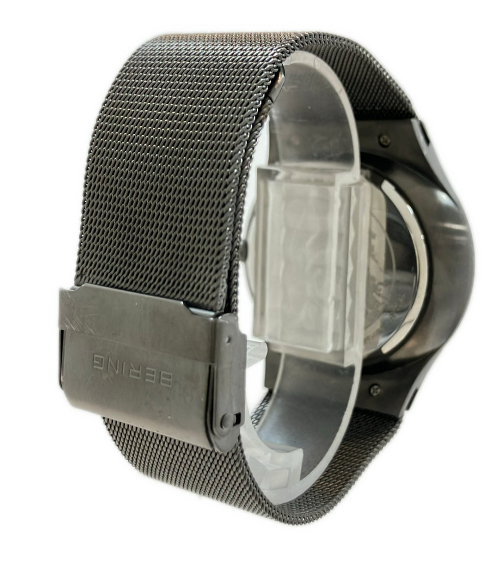 BERING 腕時計 クオーツ ブラック 33440-077 メンズ ベーリング