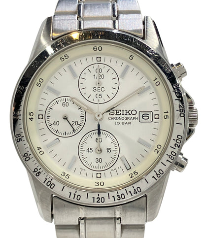 SEIKO 腕時計 クオーツ シルバー 7T92-0DW0 メンズ セイコー